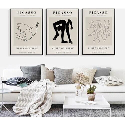 Wall Art Canvas Painting Picasso And The Peace Abstract Nordic Posters And Prints Wall Pictures For Living Room Home Decoration