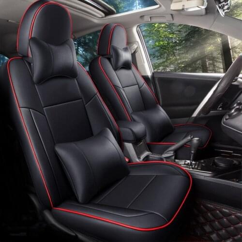 Brand New Custom Made Fit Car Seat Covers For Toyota Rav4 2013 2014 2015 2016 2017 2018 2019 Waterproof Leatherette Car Styling