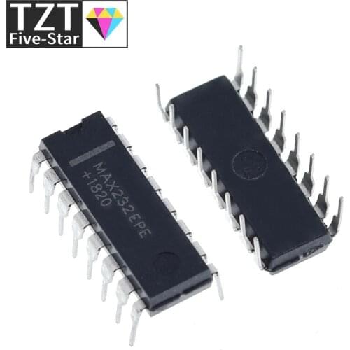 New original 10PCS MAX232EPE DIP MAX232 RS232 Transceiver Drivers/Receivers