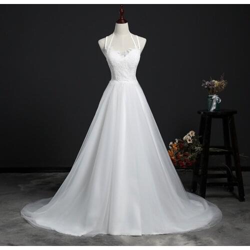 Real Photo Backless Short Train Ivory Wedding Dresses 2021 Vestidos De Noiva Plus Sizes Spaghetti Straps Women Bride Dresses