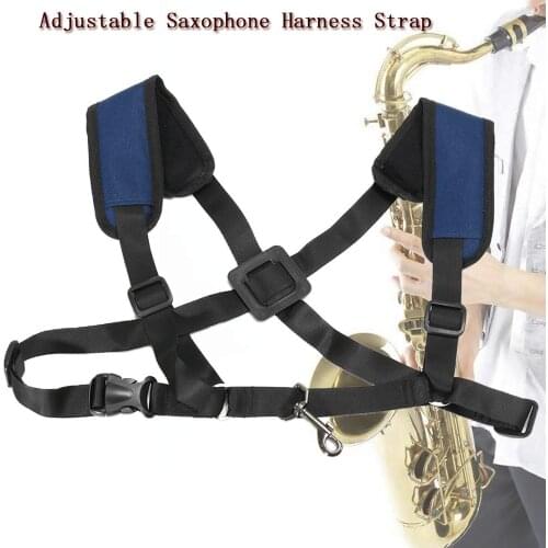 Adjustable Universal Tenor Baritone Sax Saxophone Harness Shoulder Strap Hook