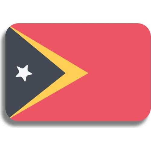 RSHCZY Timor-Leste Flag Brooch Pride Flag Pin Badge Acrylic Patriotic Ornaments Coat Bag Hat Shirt Accessories Scarf Buckle