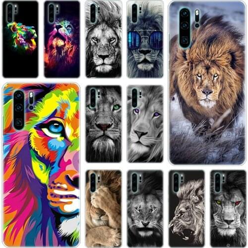 The Lion king animal Silicone Phone Case for Huawei P50 P40 Pro P30 Lite P20 Pro P8 Lite 2017 P Smart Z 2020 2021 Soft Cover