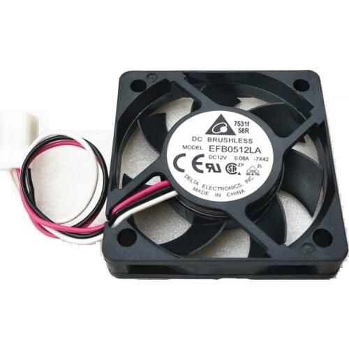 Absolutly New Delta EFB0512LA 5010 50MM 50*50*10MM Fan For Graphics card North and south bridge chip Cooling fan 12V 0.08A 3pin