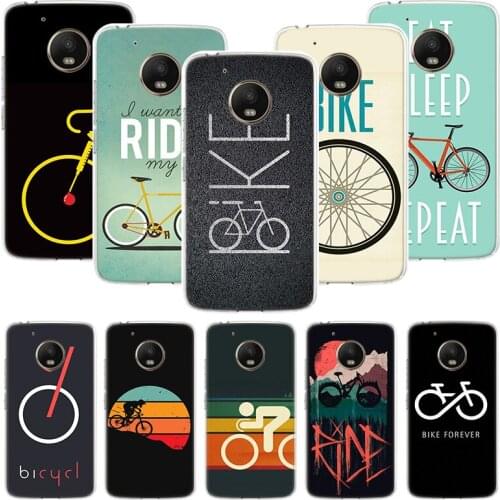 Bicycle Bike Sport Phone Case For Motorola Moto G9 G8 G7 G6 G5 E6 E5 E4 Plus Play Power One Action Macro Coque Cover Capa