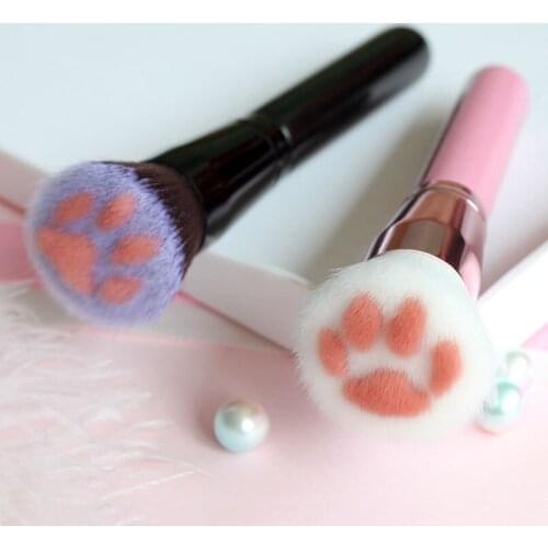 1Pcs Powder Makeup Brush Cat Paw Face Contour Blusher Make Up Brushes Flower Beauty Foundation Brush Cosmetic Pincel Maquiagem