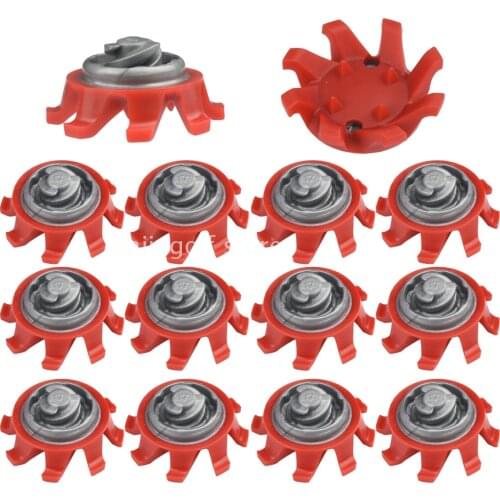 14pcs Golf Shoe Spikes Pins 1/4 Turn Fast Twist Replacement Shoe Spikes Golf Practice Accessories Training Aids Tri-Lok System