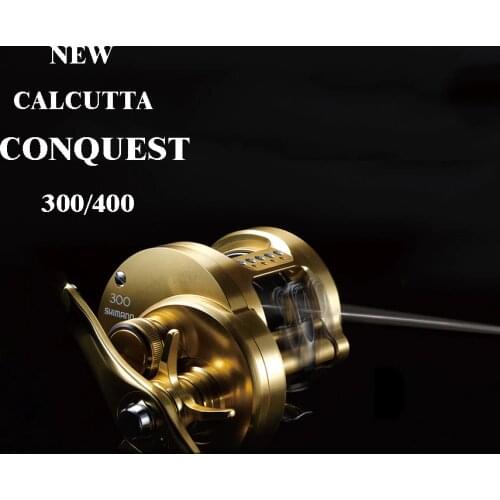 2018 NEW Original SHIMANO CALCUTTA CONQUEST 300 301 400 401 Left Right Hand Baitcasting Reels Fishing wheel Made in Japan