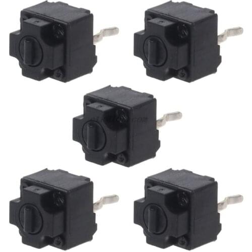 5Pcs Original Mouse Square Micro Switch Button EVQP0E07K Baolei Shark IE4.0 Black Spots 6x6x7.45