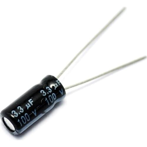 50/PCS Electrolytic Capacitor 100V/3.3UF 100V 3.3UF 5*11
