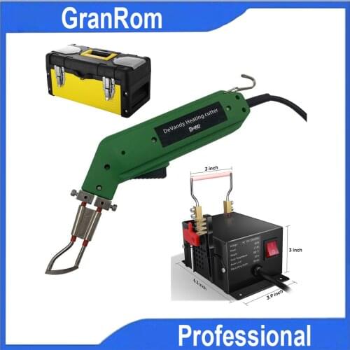 60W Electric Hot Knife Ribbon Rope Cutter Kit Melting Fabric Cloth PVC Rope Nylon Rope Healing Cutting Tool Set