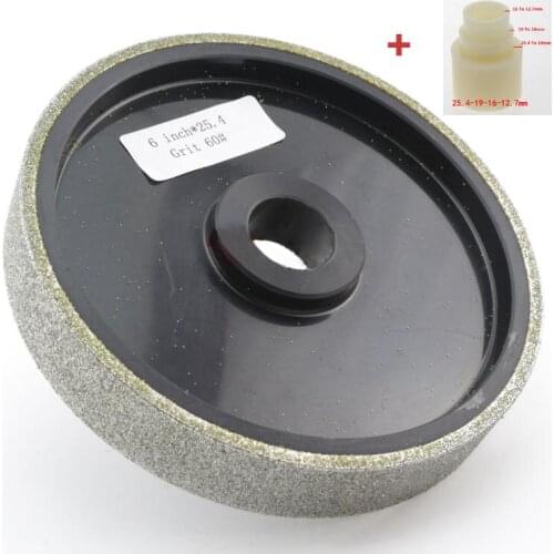 6” Dia X 1“ Width Diamond Lapidary Jewelry Grinding Wheel for Sharpening High Speed Steel Woodturning Tools