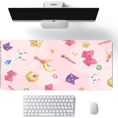 Anime kawaii Big Mouse Pad Large Rubber Gaming Mat Speed Kawaii XL MousePad Keyboard Locking Edge Otaku Compute mouse pad