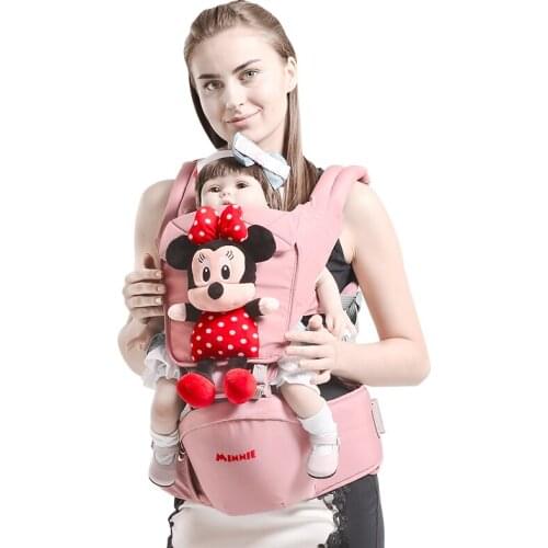 Disney Cartoon 0-36 Months Breathable Front Facing Baby Carrier Infant Comfortable Sling Backpack Pouch Wrap Baby Carriers