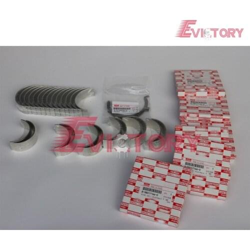 For Isuzu 6HK1 6HK1X Piston ring main crankshaft & con rod bearing and compelete gasket kit
