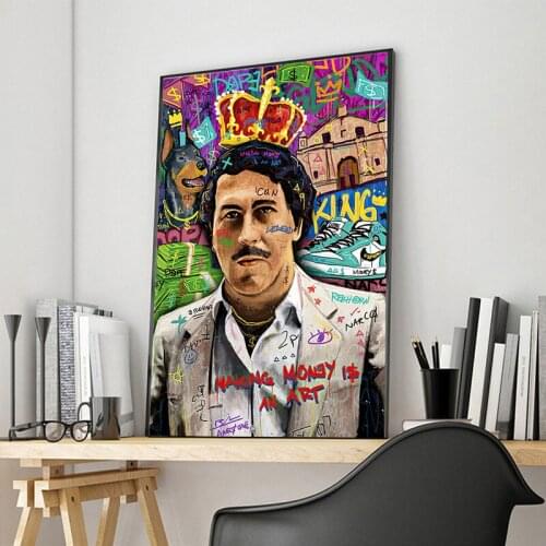 Graffiti Street Art Large Size Canvas Painting Posters and Prints Making Money is an Art Wall Picture for Modern Home Room Decor