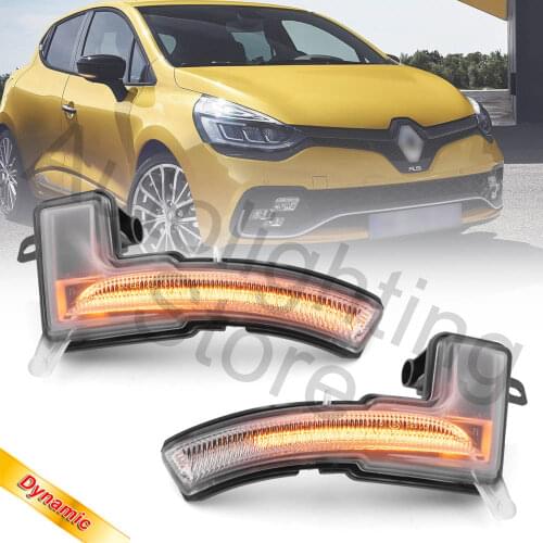 2PCs Sequential Turn Signal Lights Side Mirror Indicator Lamps For Renault Clio 4 IV Captur Facelift Nissan Micra 2016 2017 2019