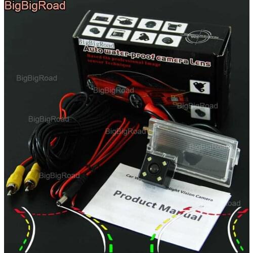 BigBigRoad Car Intelligent Dynamic Track Rear View Camera Reversing Camera For Land Rover Freelander 2 / Discovery 2 3 4 LR2 LR3
