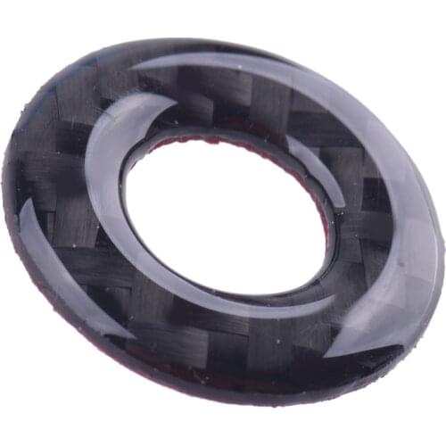 Car Interior Door Lock Decoration Cover Trim Carbon Fiber Black Fit for Dodge Challenger 2014 2013 2012 2011 2010 2009 2008