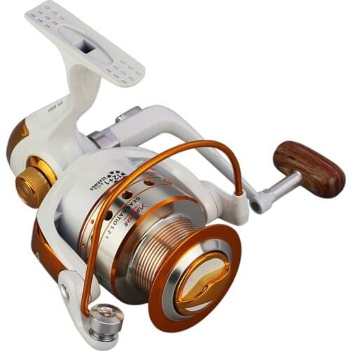 BX500-9000 Series Spinning Fishing Wheel 12+1 Bearings Gear Ratio 5.2:1 Metal Rolling Arm Fishing Reel Big Line Capacity Pescas