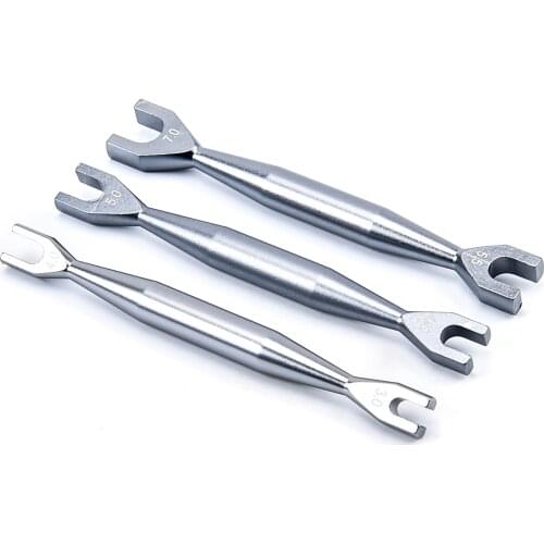 Blue / Titanium 4mm Aluminium Turnbuckle Turner Wrench 4.1mm Header Gap 3.0-4.0 / 4.5-5.0 / 5.5-7.0 for RC Car