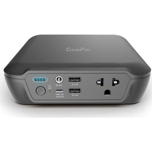 CHARMFOX 154w lithium battery 41600mAh and 160W pure sine wave inverter solar mobile power portable generator battery station