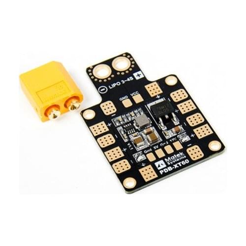MATEK Mini Power Hub PDB XT60 Power Distribution Board PDB-XT60 with BEC 5V/12V for FPV Drone Quadcopter QAV210 QAV-R QAV-X