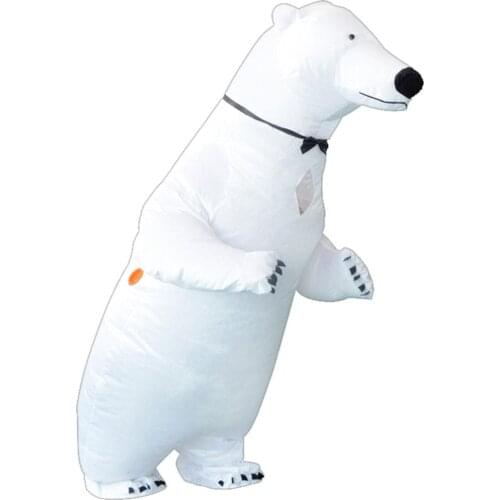 Polar bear inflatable clothing Costume Mascot Performance Clothes Women Men Carnival Cosplay Costumes