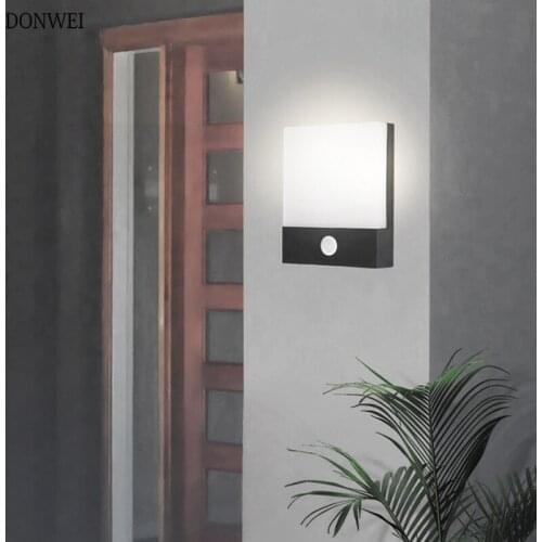 Outdoor Motion Sensor LED Wall Light Indoor Decorative lighting Waterproof IP65 Porch Light Courtyard Garden balcony Wall Lamp