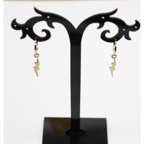 New 1 Pair Korean Fashion Lightning Pendant Earrings Women Men Punk Fashion Earrings Glamor Jewelry