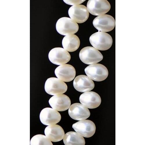 New Arrival Natural Pearl Loose Beads 7-8mm Baroque Freshwater Pearl 35cm One Full Strand Hot Sale DIY Women Gift Fine Jewelry