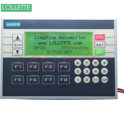 PLC&HMI LE-OP330 OP330 operate panel 10DI/8DO Transistors Relay new in box HMI Software version: V8.0q