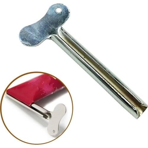 Durable Stainless Metal Tube Toothpaste Squeezer Tube Bathroom Hair Color Dye Cosmetic Paint Squeezer Dispenser for Washroom