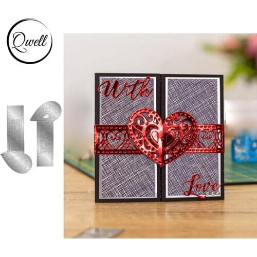 QWELL Heart Metal Cutting Dies for Scrapbooking and Card Making Paper Embossing Craft New 2019 die cuts