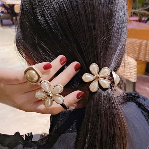 Korean Cute Cartoon animal Elastic Hair Bands Accessories Fashion Hair Band rabbit bear Ponytail Hair Tie Scrunchies Women Girls