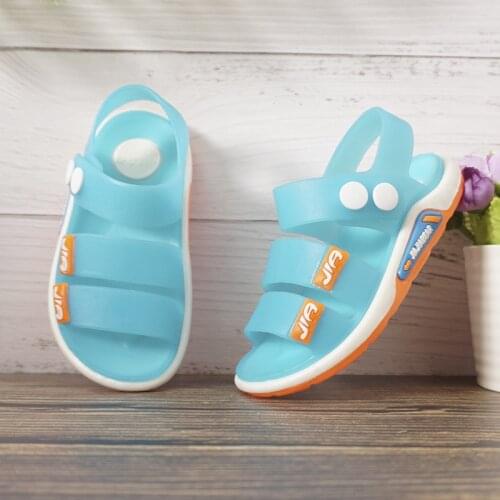 Kids Sandals Summer Casual Girls Toddler Boys Beach Shoes Baby Soft PVC Breathable Cool Comfortable Children Male Jelly Sandals