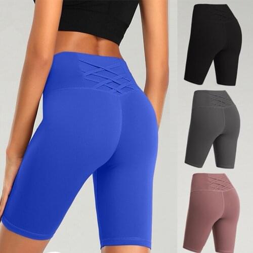 Sports Shorts For Women 2020 New Cycling Running Fitness High Waist Push Up Hip Gym shorts Leggings