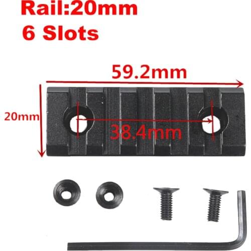 2" Tactical 5-Slot 20mm Picatinny Weaver Rail Scope Mount Dovetail Rail Base Adapter Converter For Hunting Rifle Sight Airgun