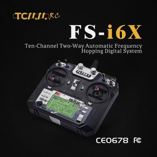 TCMM FlySky FS-i6X 2.4GHZ 10CH remote control For RC Helicopter Multi-rotor drone