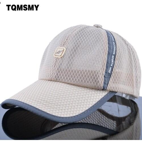 TQMSMY Dry quickly breathable mesh beisbol hat solid baseball cap men women caps sun visor snapback adjustable gorras TMWL06
