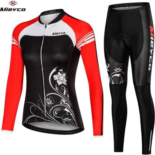 Bike Uniform Bicycle Clothes Maillot Ropa Ciclismo For Woman Cyclist Mieyco Long Sleeve Cycling Clothing Jersey Set Women
