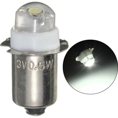 Bicycle Flashlight Bulb LED DC 6V P13.5s Bright Spare Bulb White Light Camping Waterproof Mini Head Lamp Flashlight Bulb