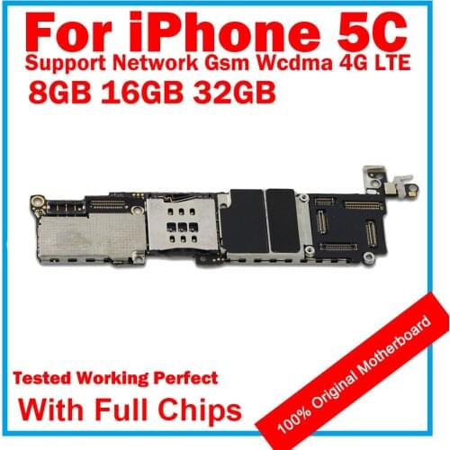 FactoryUnlocked mainboard with IOS system for iphone 5C 16gb 32gb 100% good working Original motherboard &Full Chips logic board