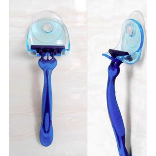 1 pcs Suction Cup Razor Rack Razor Holder Suction Cup Shaver Storage Rack Wall Hook Hangers Towel Sucker bathroom accessories