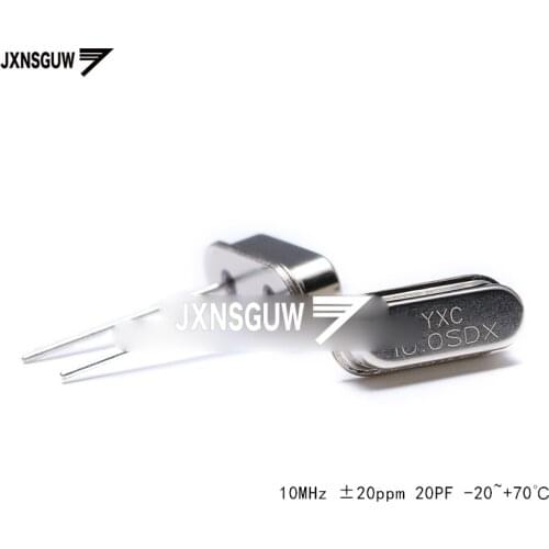 10PCS straight Insert passive crystal oscillator/HC-49US 10MHz 20ppm 20PF X49SD10MSD2SC