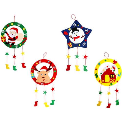 DIY Christmas Wind Chimes Kits Educational Toys Craft Kits Xmas Decoration DIY Wind Chimes For Kids Child