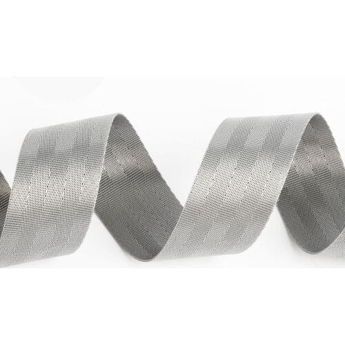 Hot Silver 5 meters 38/50mm Nylon Ribbon Hammock Webbing Tape Herringbone Pattern Child Safety Seat Backpack Pet Strap Belt Trim