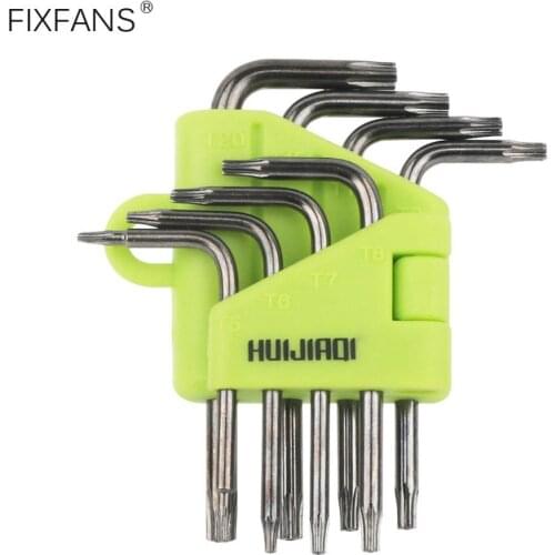 8Pcs Small Security Torx Screwdriver Set T5 T6 T7 T8 T9 T10 T15 T20 for Macbook/Xbox one/Xbox/Controller/PS3/PS4/HDD Repair Tool