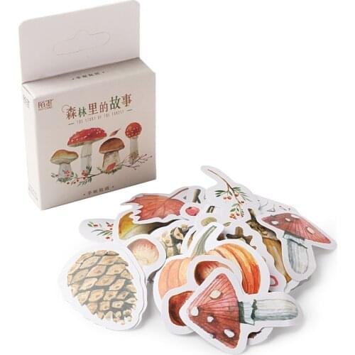 45pcs/pack Forest Pumpkin Label Stickers Decorative Stationery Stickers Scrapbooking DIY Diary Album Stick Label
