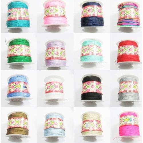 Wholesale 1.0mm about 280m/roll,1.5mm about 160m/roll, Nylon Thread Cord/Rope For DIY/Fashion Jewelry Making (No stretch)